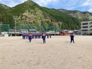 写真：第1分団　引き継ぎ式典・規律訓練2