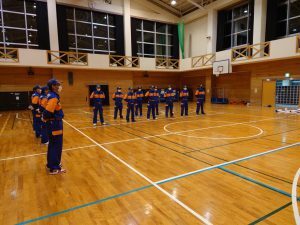 写真：第5分団　引継訓練・新入団員顔合わせ1