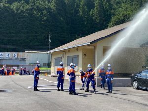 写真：第2分団　可搬ポンプ取り扱い講習1