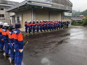 写真：第5分団　操法訓練を模した送水訓練2