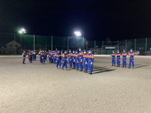 写真：第1分団　式典訓練2