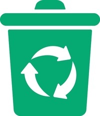 イラスト：ゴミ箱　リサイクル