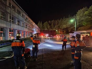 写真：第3分団　中継送水訓練（2）