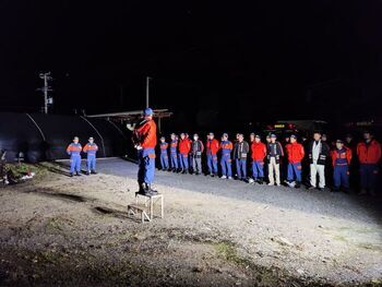 写真:4分団非常招集(2)