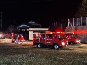 写真:5分団非常招集(2)