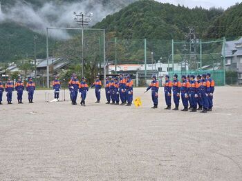 写真:1分団秋季訓練(1)
