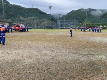 写真:2分団秋季訓練(1)