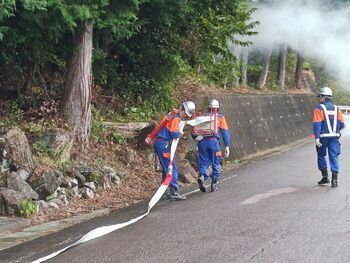 写真:2分団秋季訓練(2)