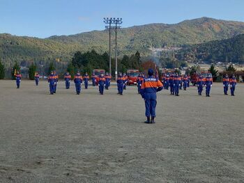 写真:3分団秋季訓練(1)