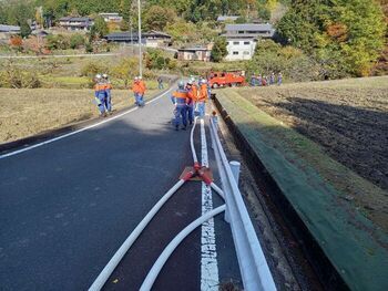 写真:3分団秋季訓練(2)