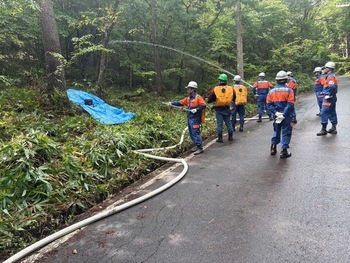 写真:4分団秋季訓練(2)