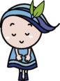 しらかちゃんお辞儀