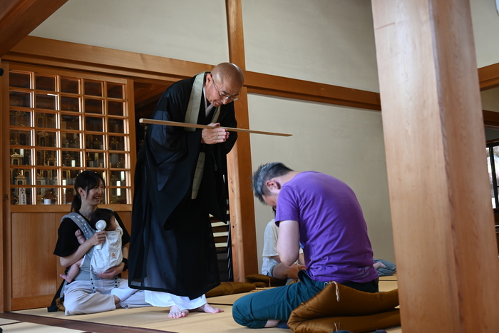 龍氣寺体験の様子