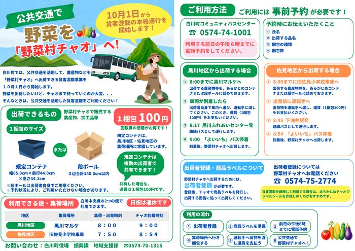 貨客混載について